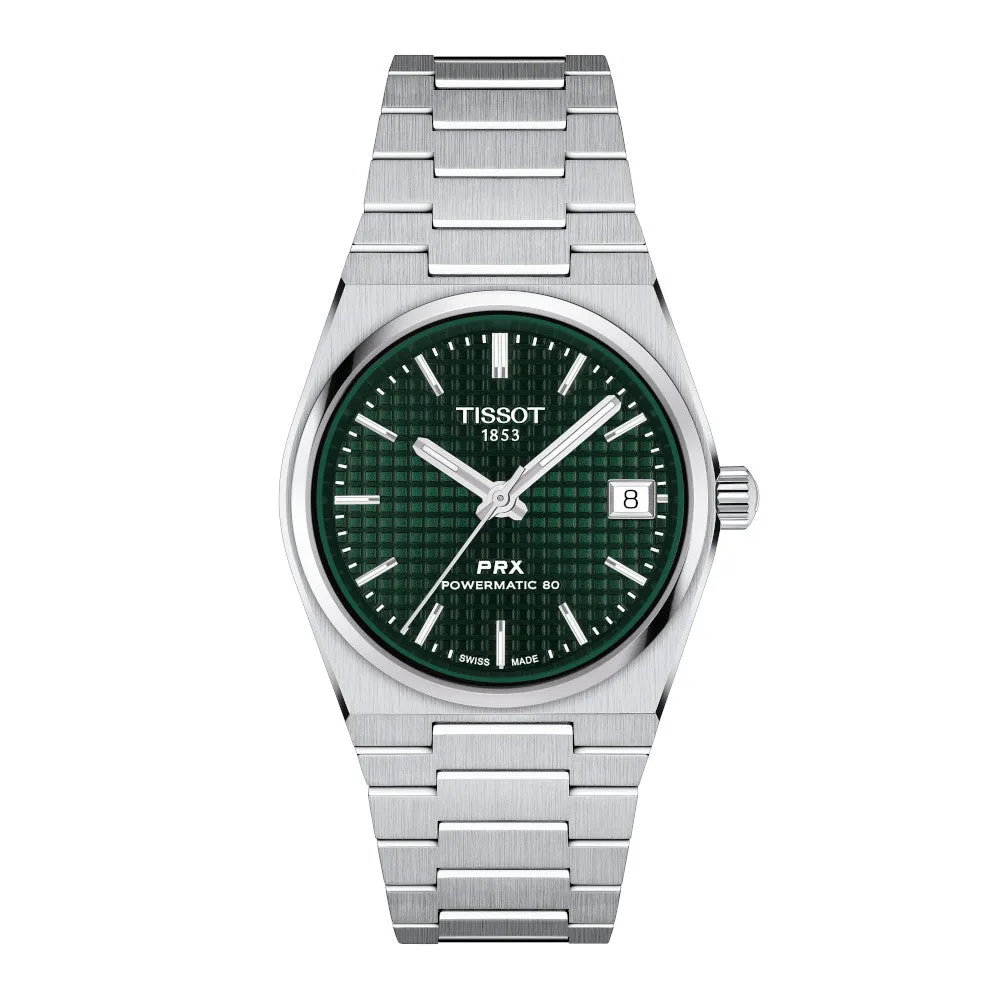 Tissot PRX Powermatic 80 (35mm) Stainless Steel Green Dial Watch