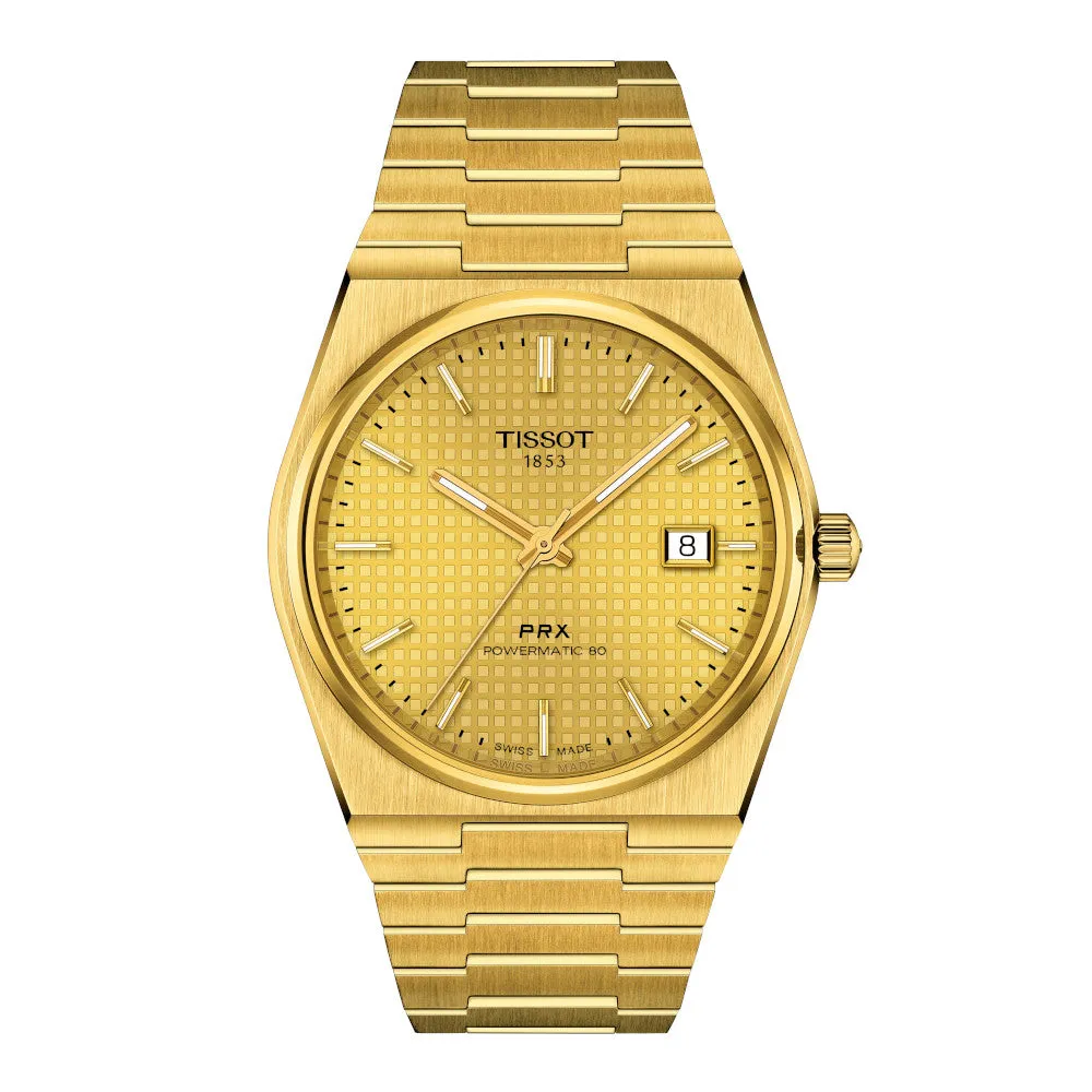 Tissot PRX Powermatic 80 (40mm) Gold Tone Watch