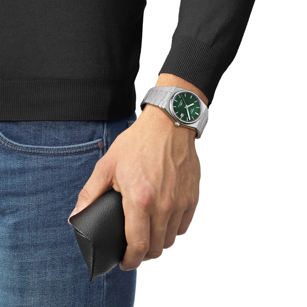 Tissot PRX Powermatic 80 Mens Stainless Steel Green Dial Watch