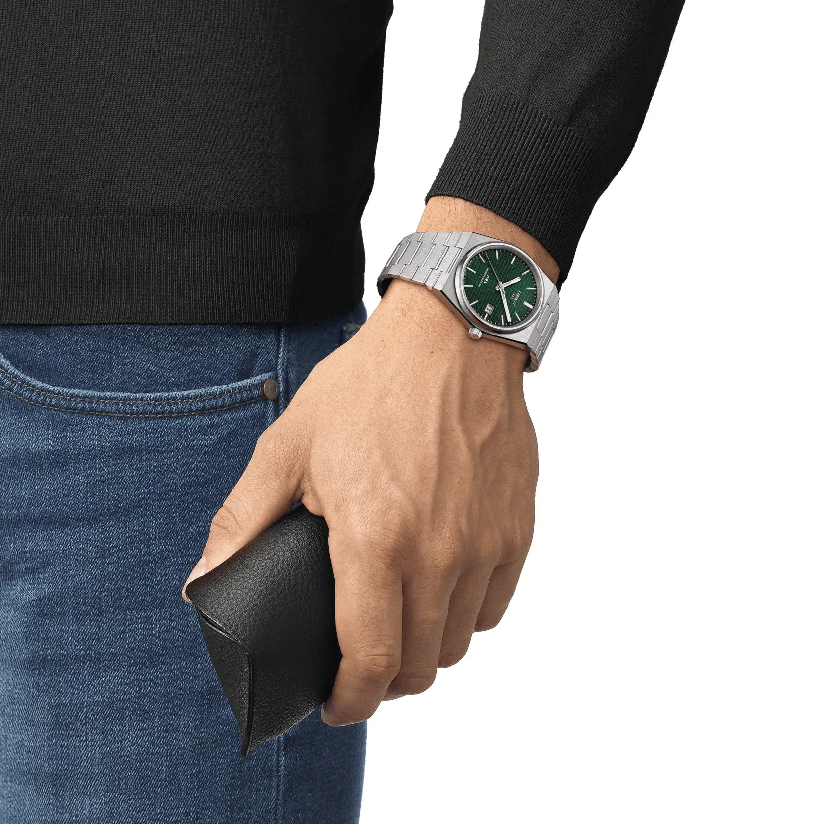 Tissot PRX Powermatic 80 Mens Stainless Steel Green Dial Watch