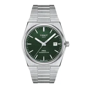Tissot PRX Powermatic 80 Mens Stainless Steel Green Dial Watch