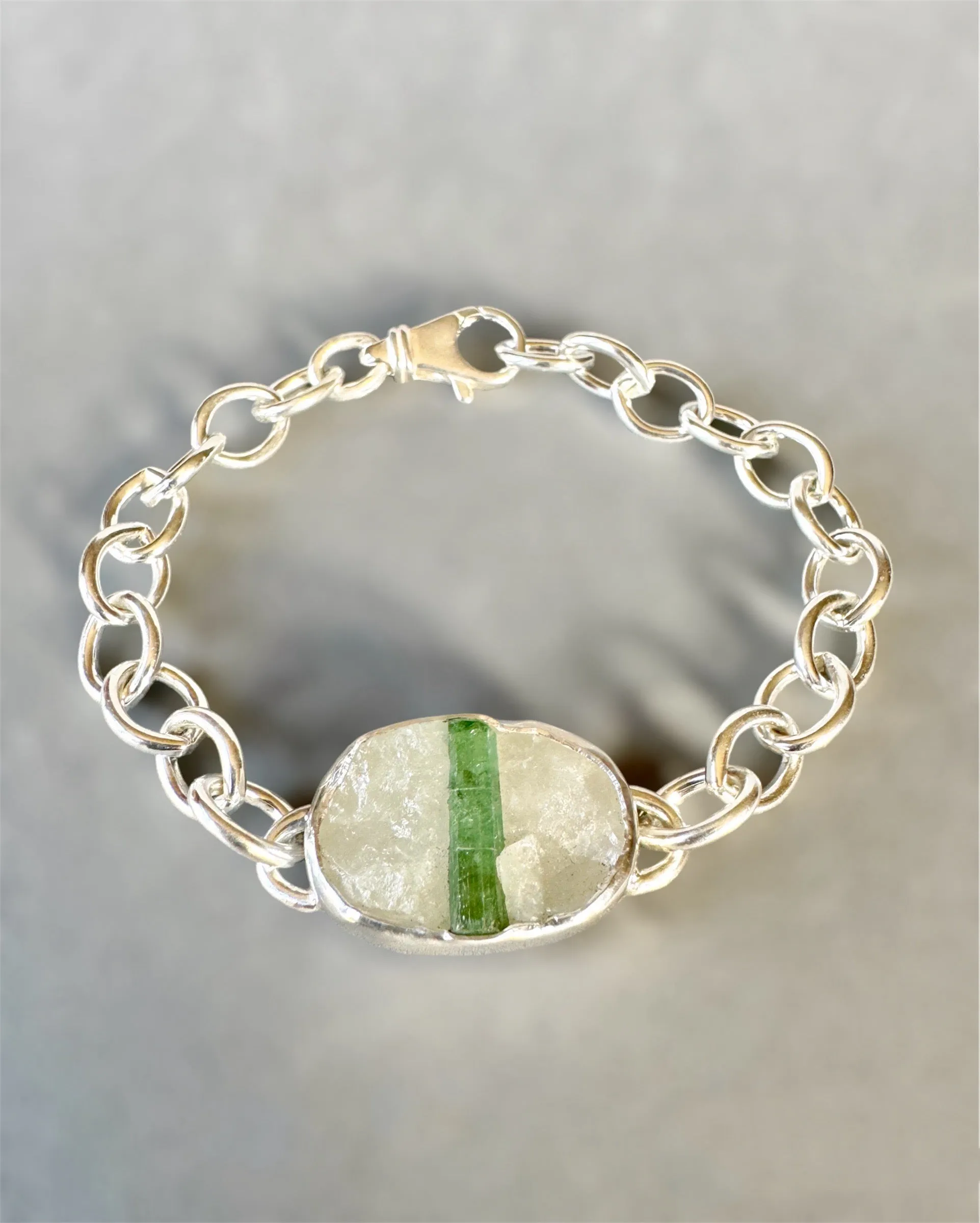 Tourmaline in Quartz Bracelet