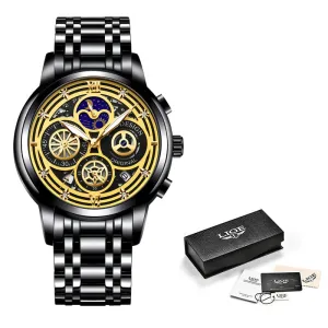 Trendy Women Gold Watch Ladies Bracelet Clock  Bridal Jewelry