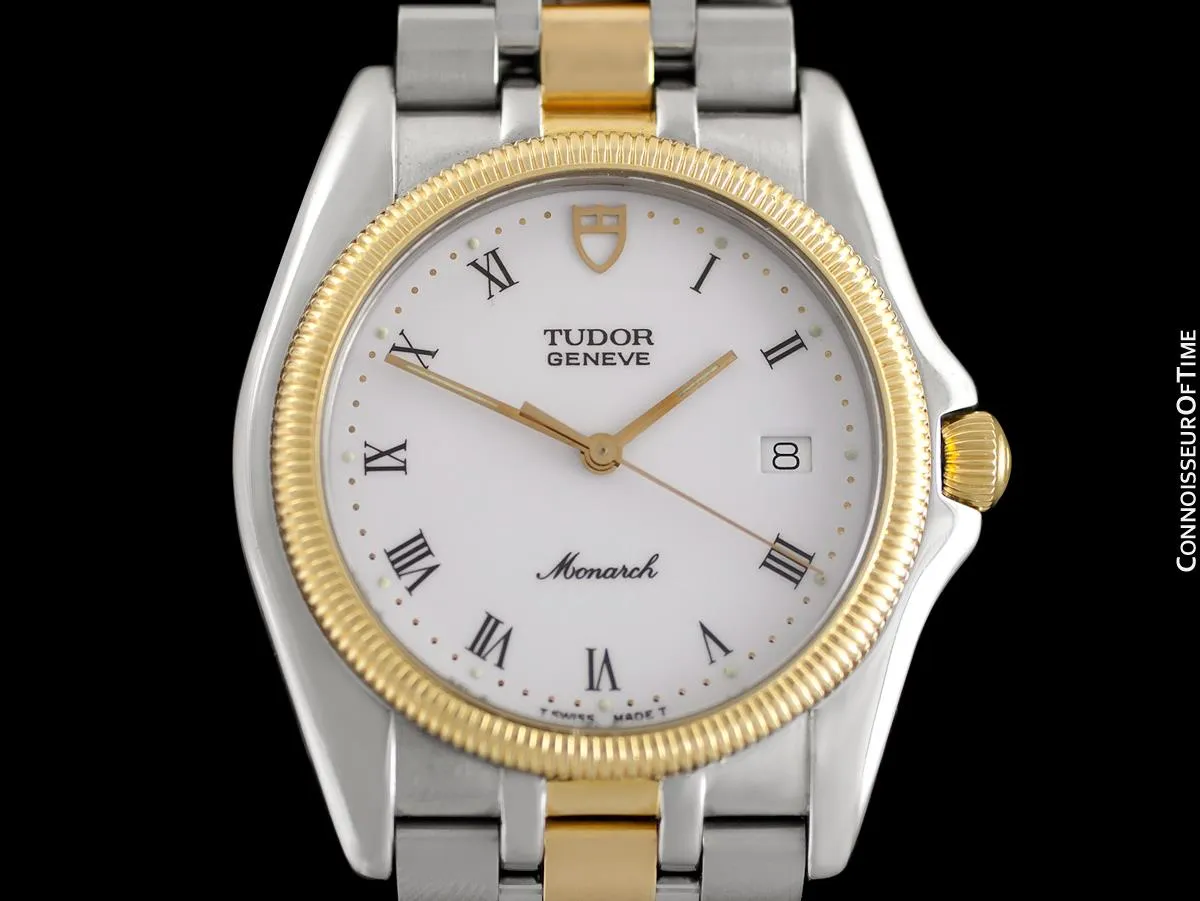 Tudor (Rolex) Monarch Oyster Mens Watch, Ref. 15633 - Stainless Steel & 18K Gold