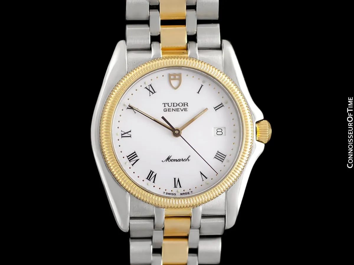 Tudor (Rolex) Monarch Oyster Mens Watch, Ref. 15633 - Stainless Steel & 18K Gold