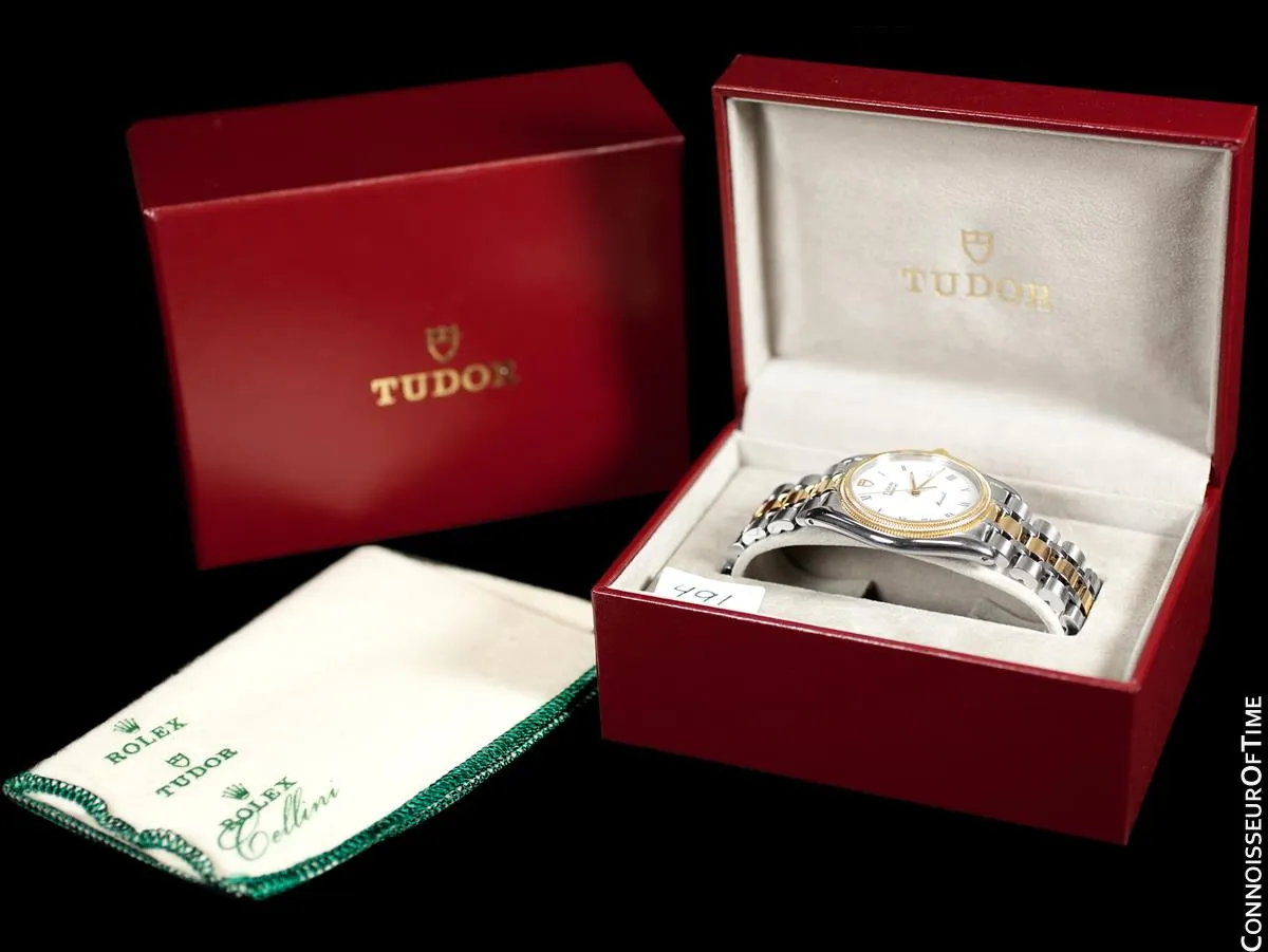 Tudor (Rolex) Monarch Oyster Mens Watch, Ref. 15633 - Stainless Steel & 18K Gold