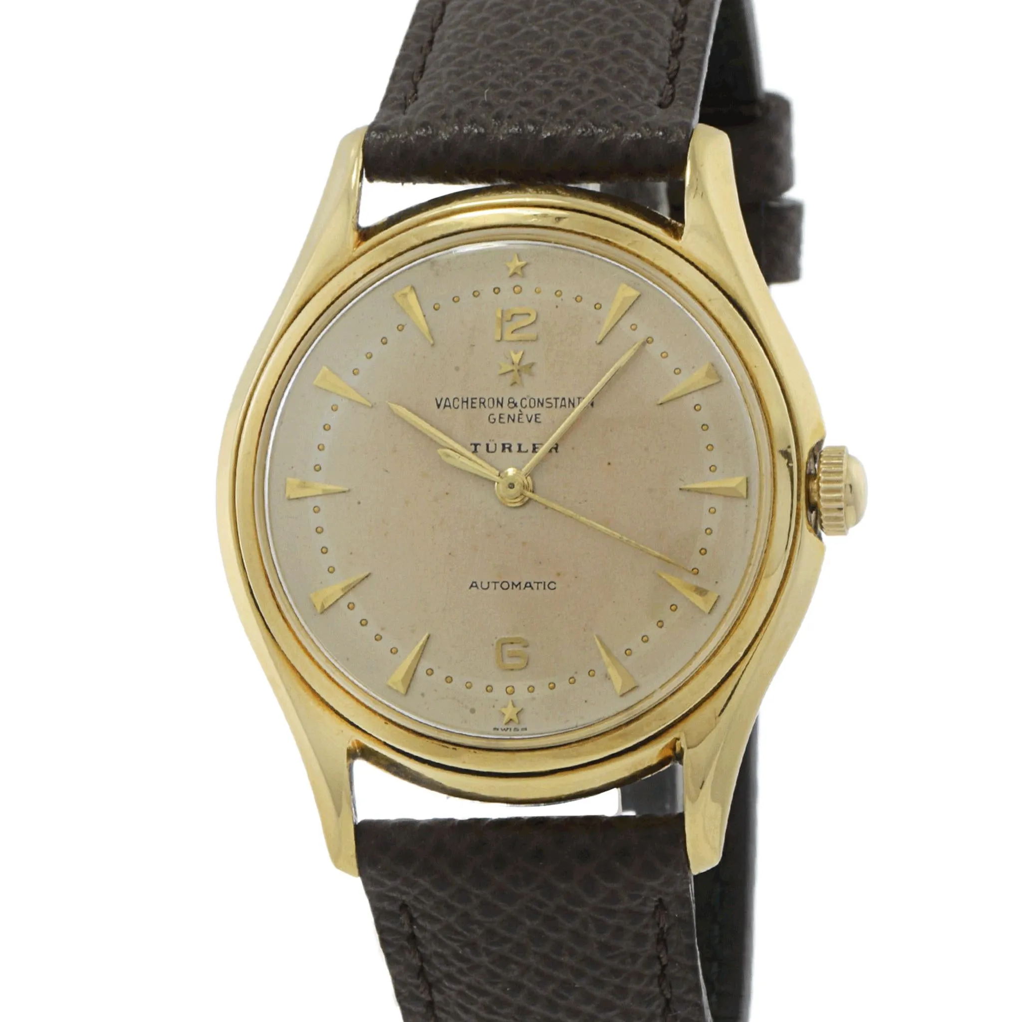 Vintage Early 1950s Double Signed Vacheron & Constantin Turler Ref. 4906