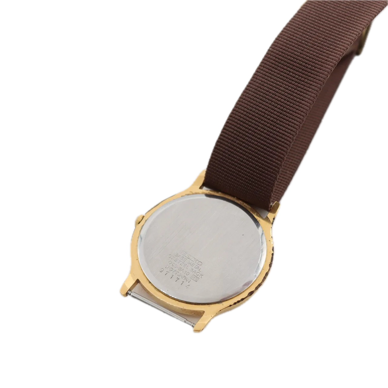 Vintage Seiko V700-8A10 Slim Dressy Men's Quartz Wristwatch Japan Gold Tone