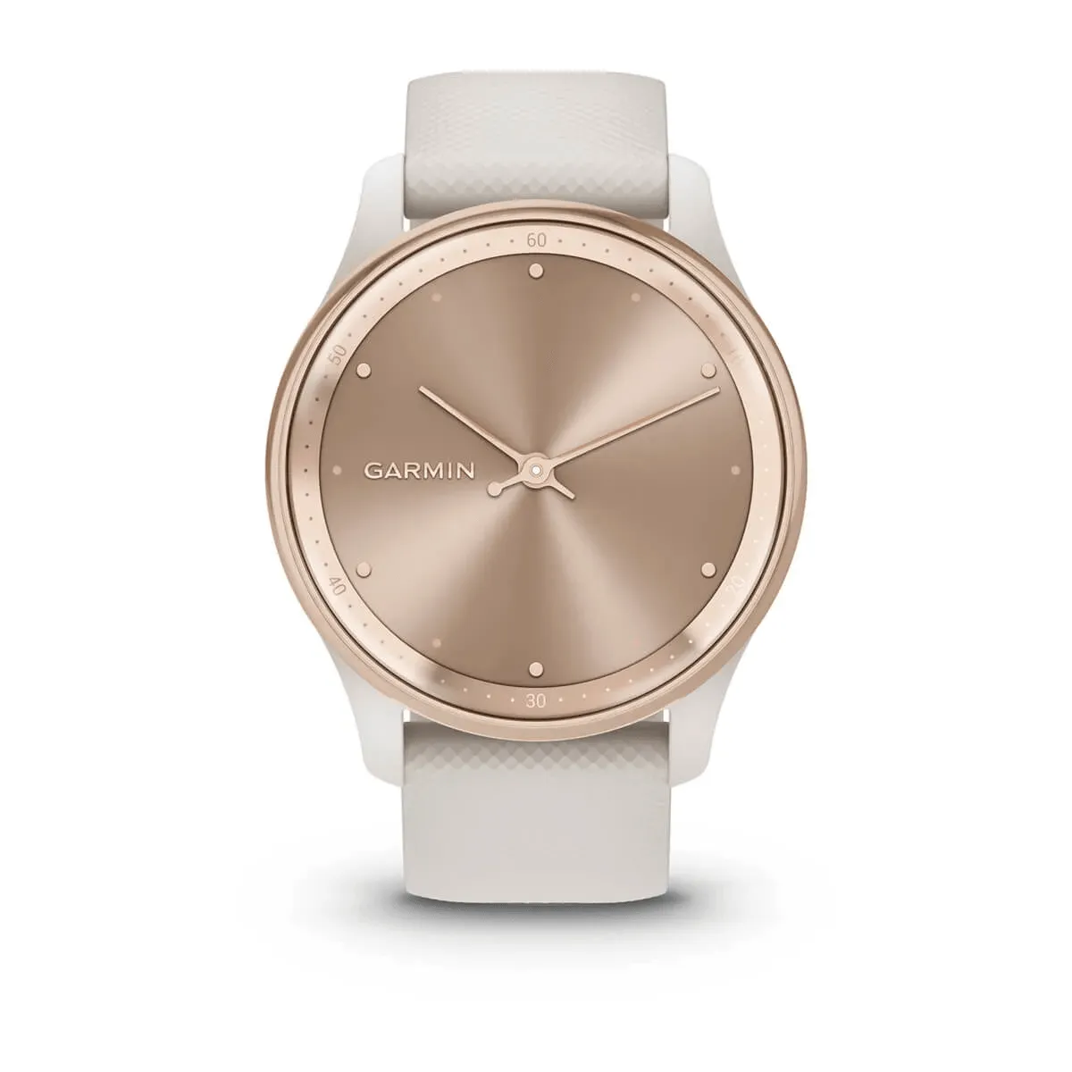 vívomove® Trend - Cream Gold Stainless Steel Bezel with French Grey Case and Silicone Band - 010-02665-01