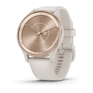 vívomove® Trend - Cream Gold Stainless Steel Bezel with French Grey Case and Silicone Band - 010-02665-01