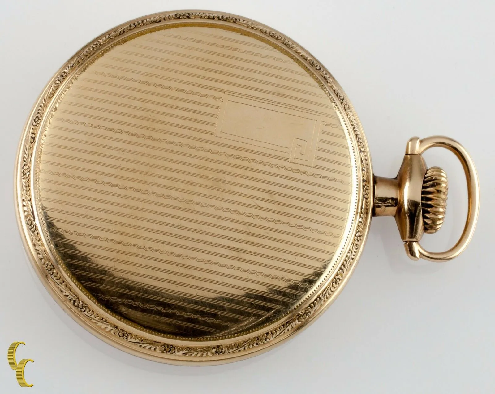 Waltham Open Face 14k Yellow Gold Filled Pocket Watch 23 Jewels Size 16 1904
