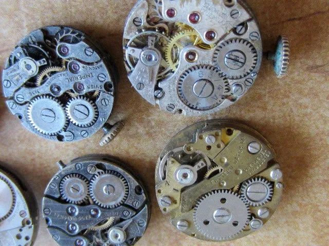 Watch movements - Vintage Antique Watch movements Steampunk - d92