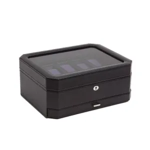 WINDSOR 10 PIECE WATCH BOX WITH DRAWER-Purple