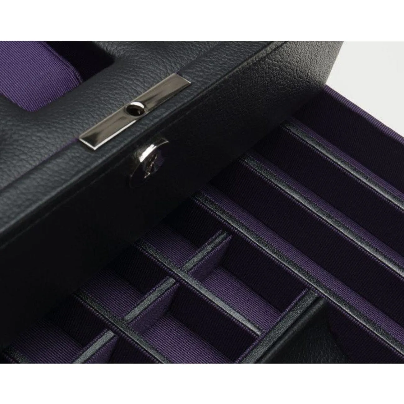WINDSOR 10 PIECE WATCH BOX WITH DRAWER-Purple