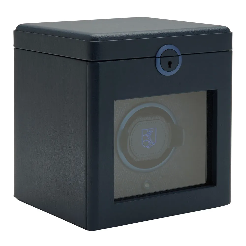 Wolf Earth Single Watch Winder - Midnight Blue