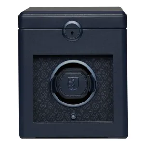 Wolf Earth Single Watch Winder - Midnight Blue