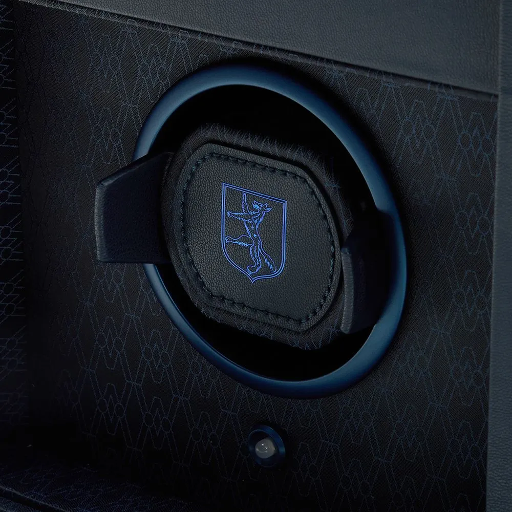 Wolf Earth Single Watch Winder - Midnight Blue