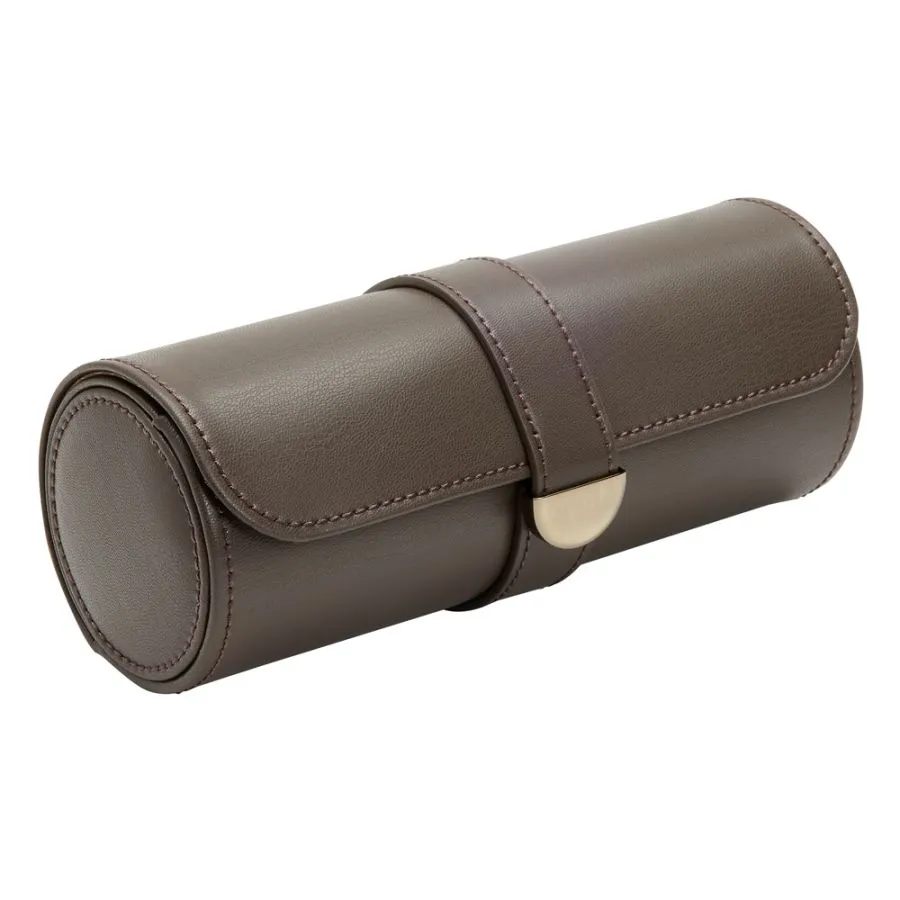 Wolf Earth Triple Watch Roll - Brown