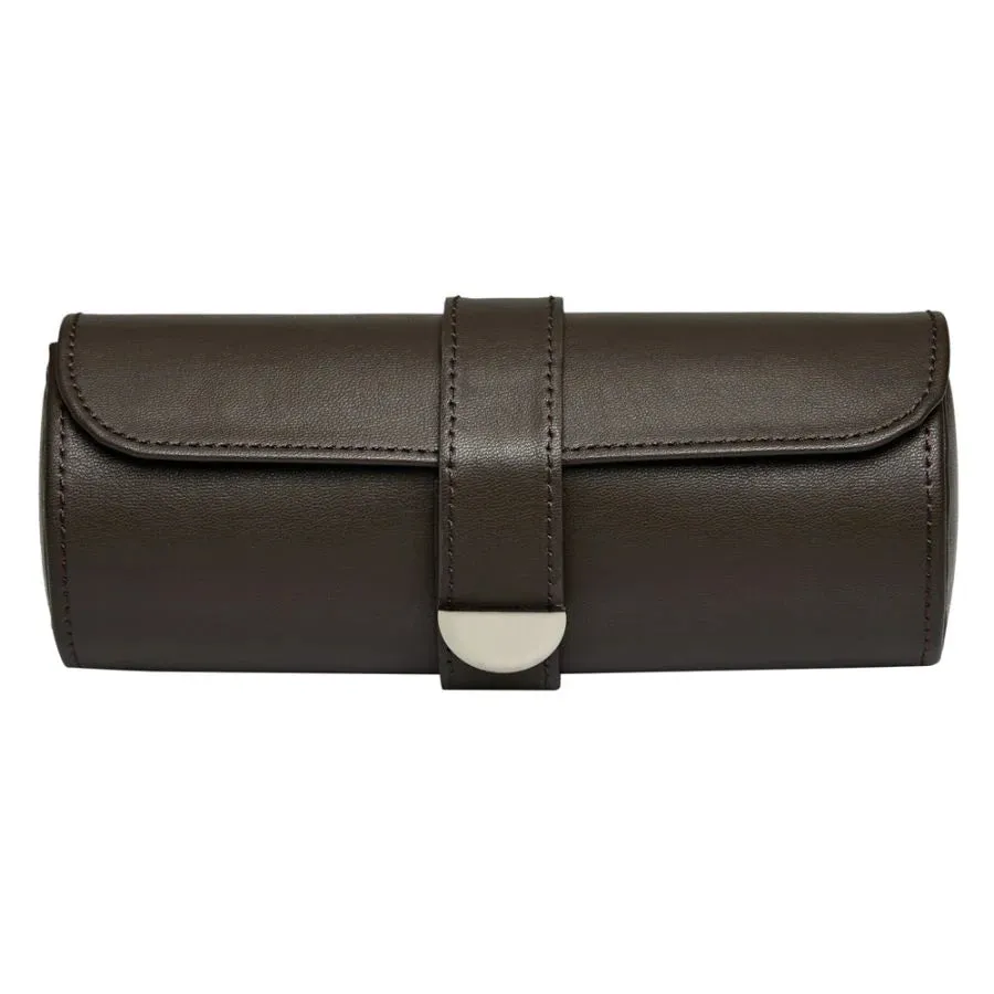 Wolf Earth Triple Watch Roll - Brown