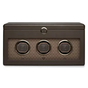WOLF Earth Triple Watch Winder - Brown