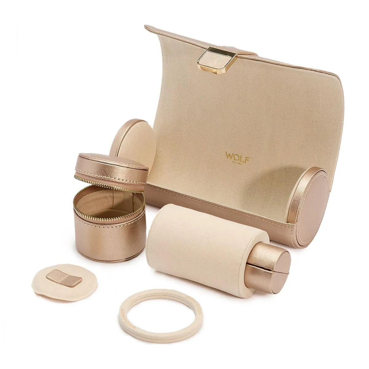 Wolf - Palermo Double Watch Jewelry Roll  | 213916