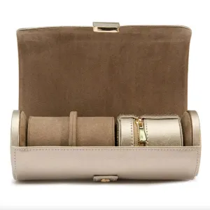 Wolf Palermo Double Watch Roll with Jewelry Pouch