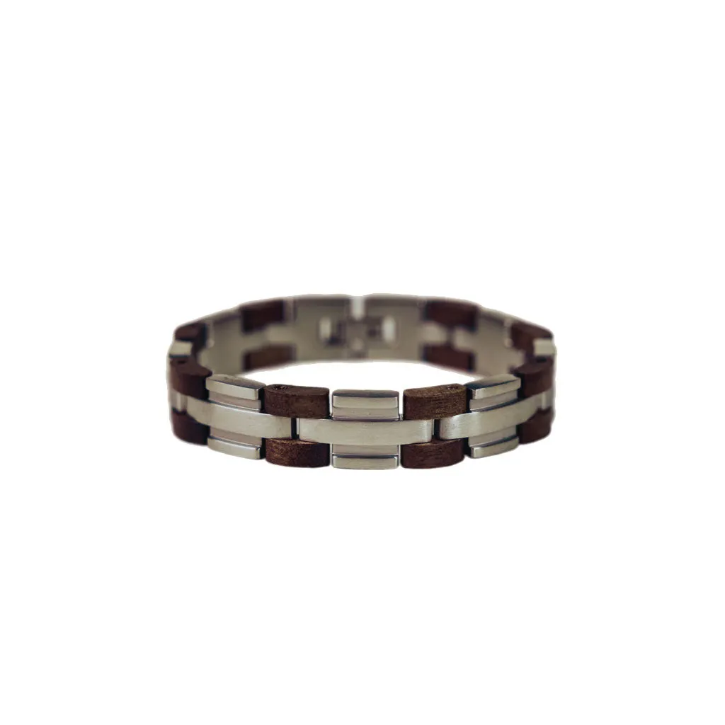WOODWATCH FUSION WALNUT & STEEL BRACELET