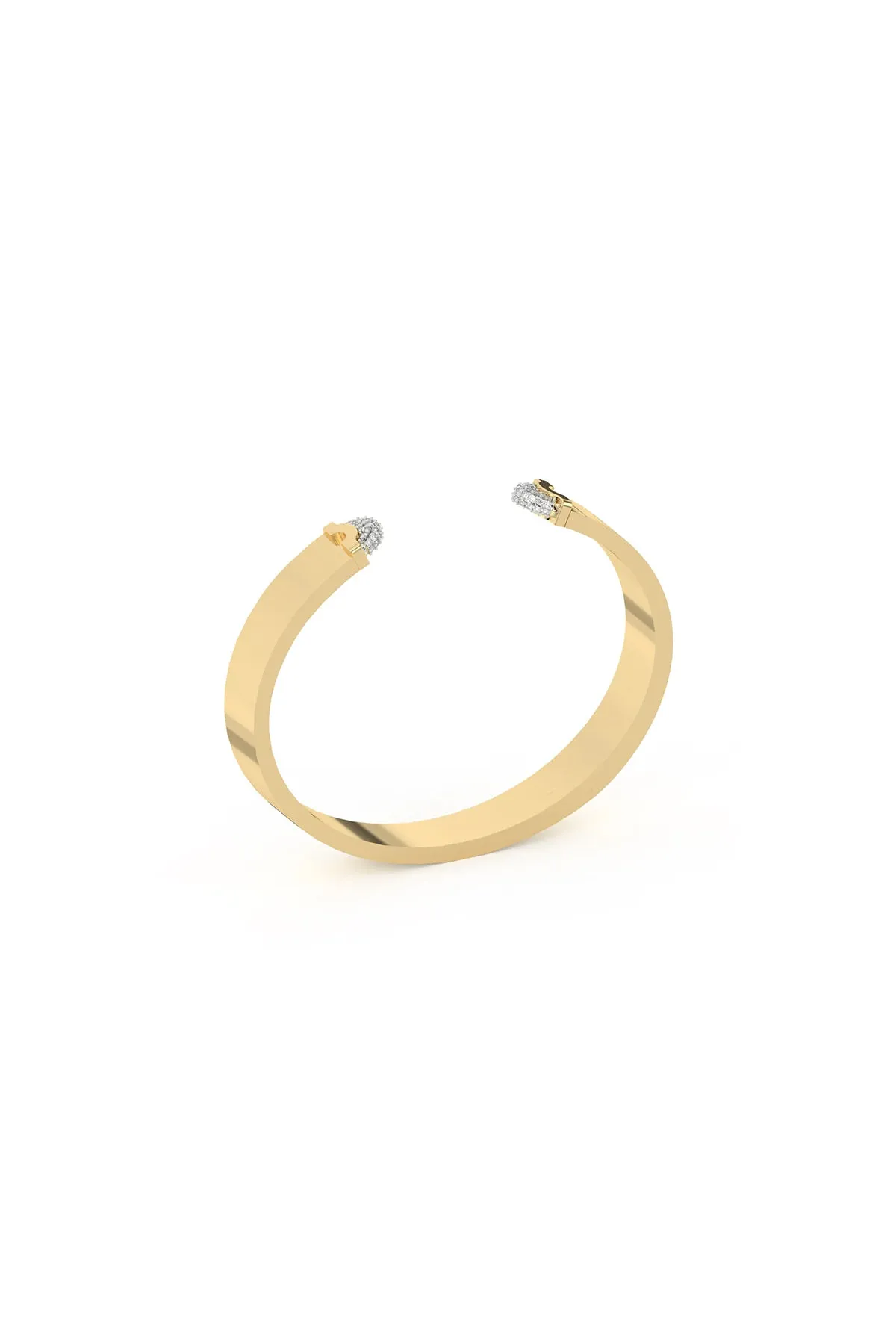 WYLD BOX | DOPPIA LUNA SLIM PAVE DIAMOND CUFF