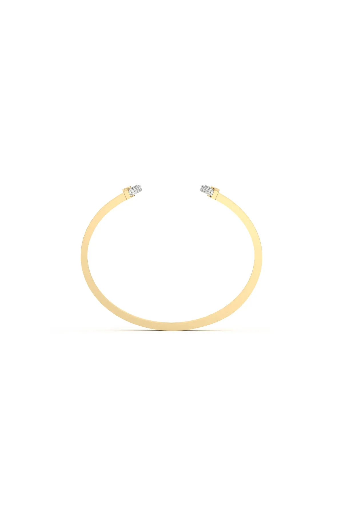 WYLD BOX | DOPPIA LUNA SLIM PAVE DIAMOND CUFF