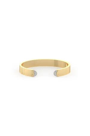 WYLD BOX | DOPPIA LUNA SLIM PAVE DIAMOND CUFF