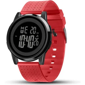 YUINK Mens Watch Ultra-Thin Digital Sports Watch Waterproof Stainless Steel Fashion Wrist Watch for Men Women