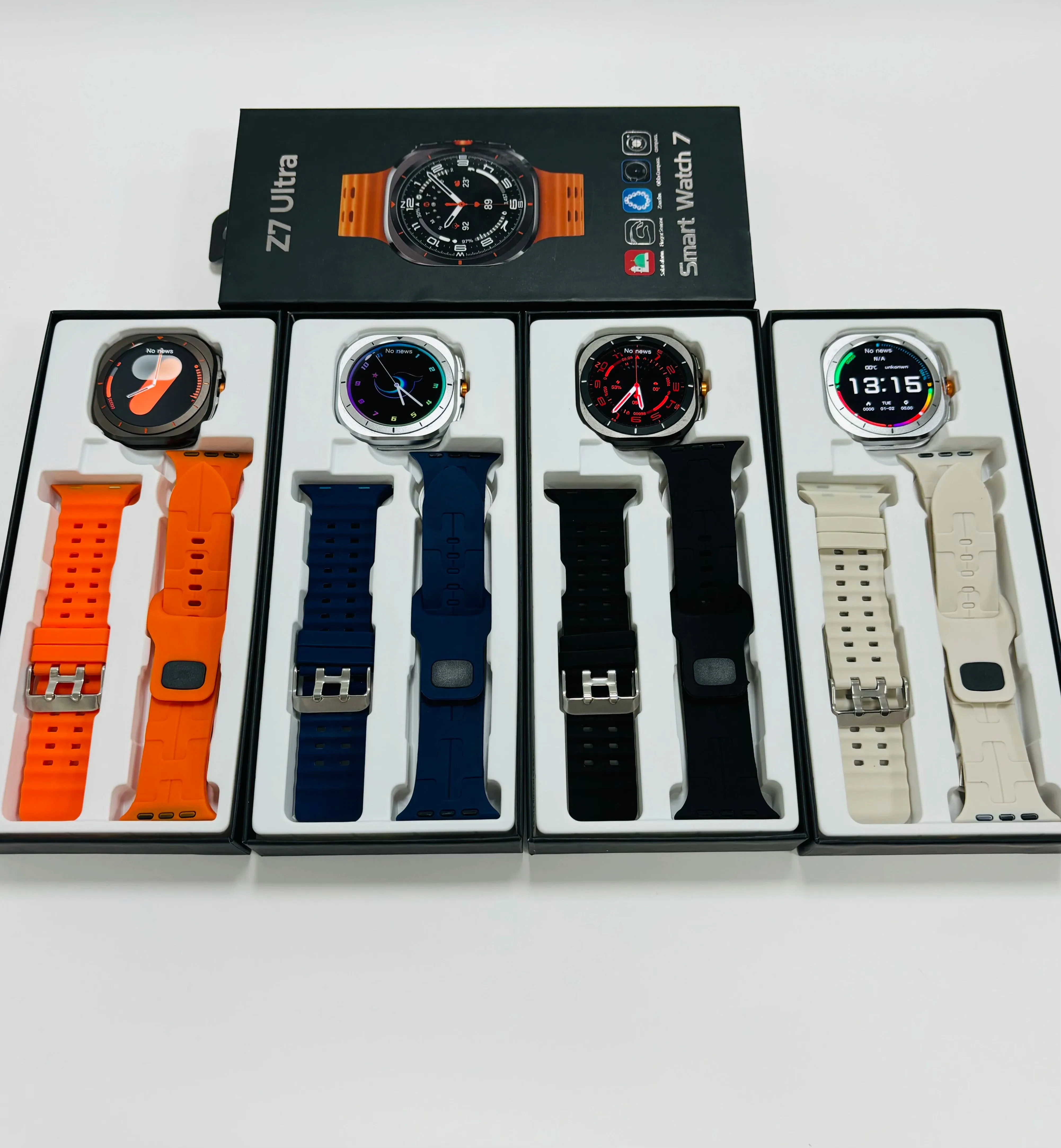 Z7 ultra Smartwatch 1.5inch Screen Sports Modes GPS Compass New Arrival Smart Watch Heart Rate Health Monitoring Double Straps