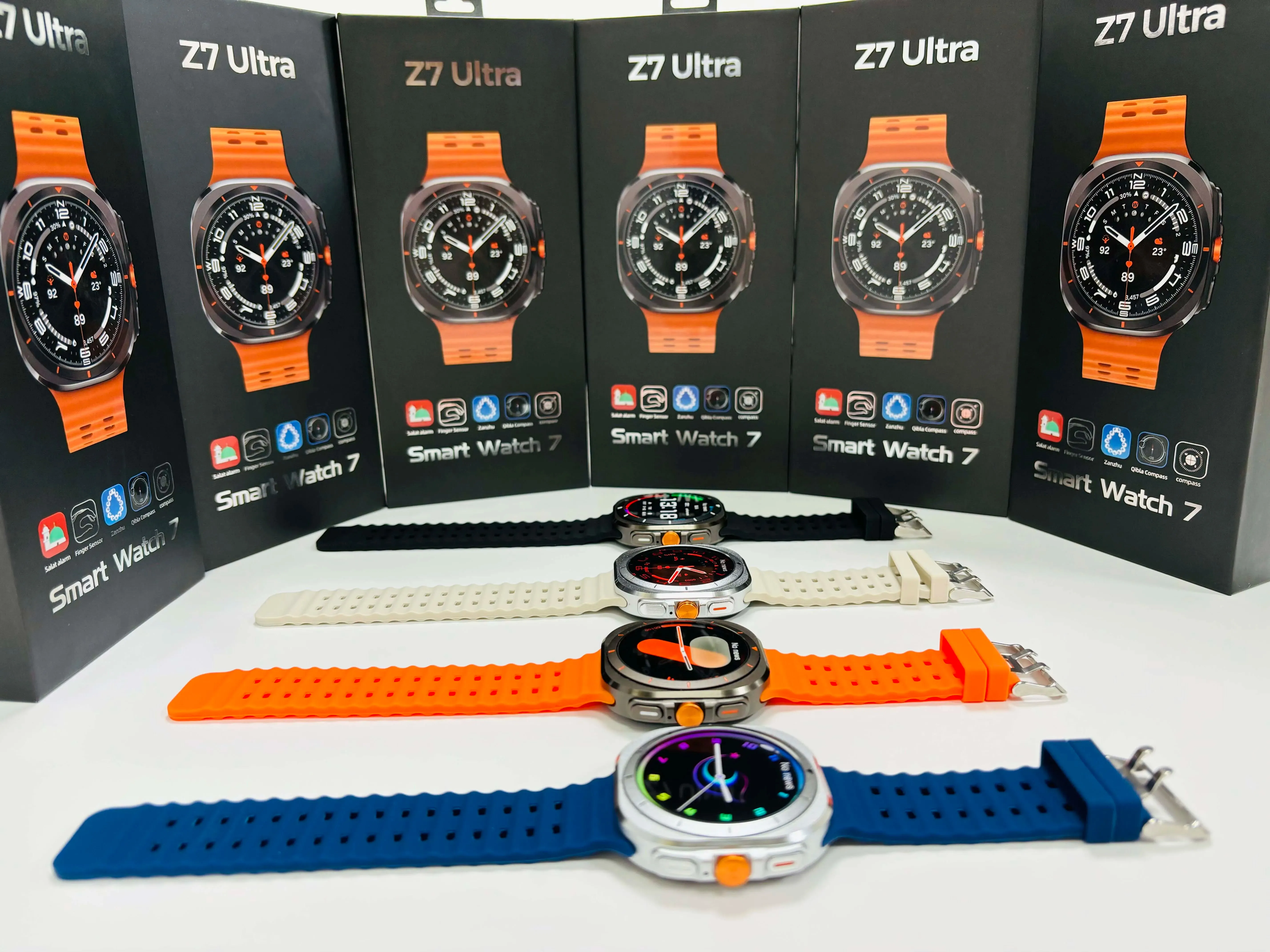 Z7 ultra Smartwatch 1.5inch Screen Sports Modes GPS Compass New Arrival Smart Watch Heart Rate Health Monitoring Double Straps