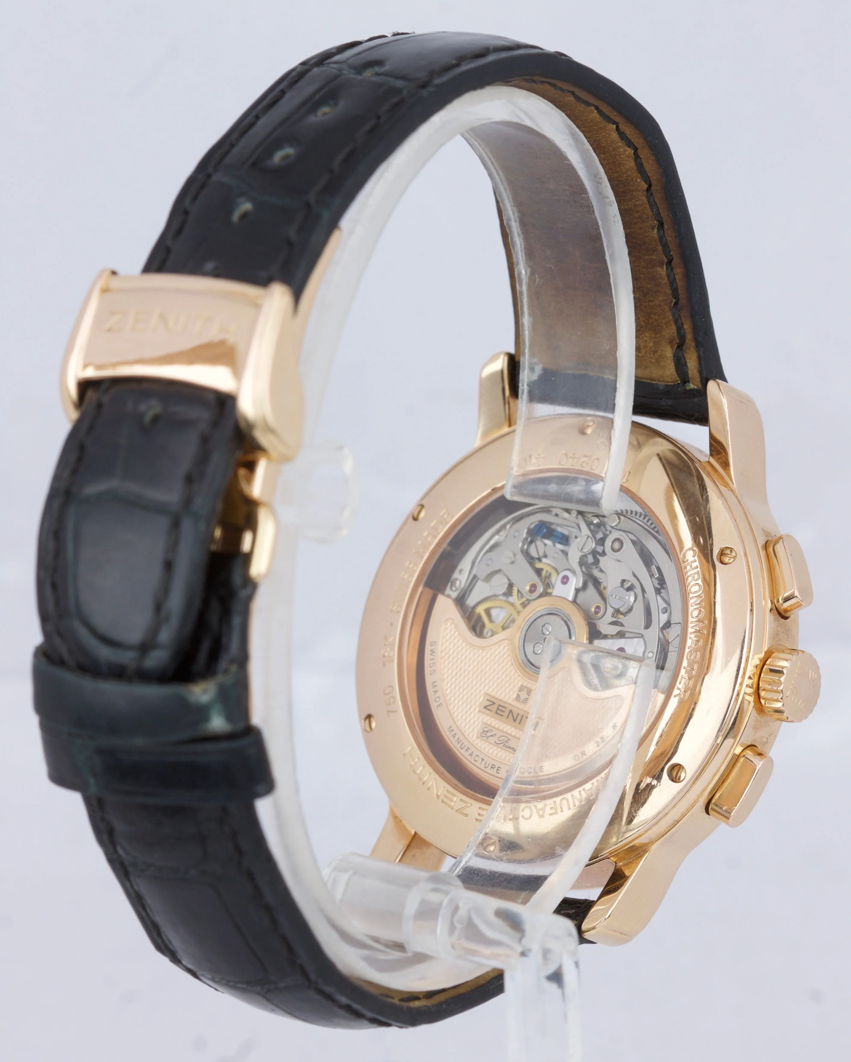 Zenith El Primero Chronomaster Moonphase 40mm 18K Rose Gold Watch 17.0240.410